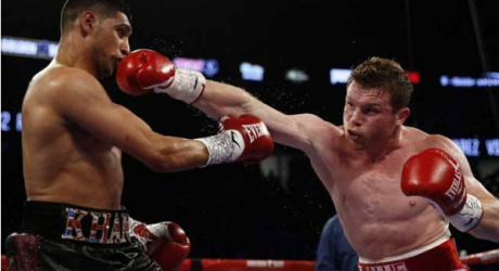 Amir Khan knock-out against Canelo Alvarez